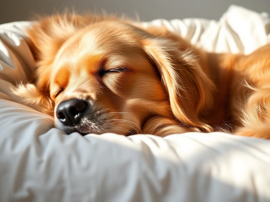 Happy healthy dog with a shiny coat